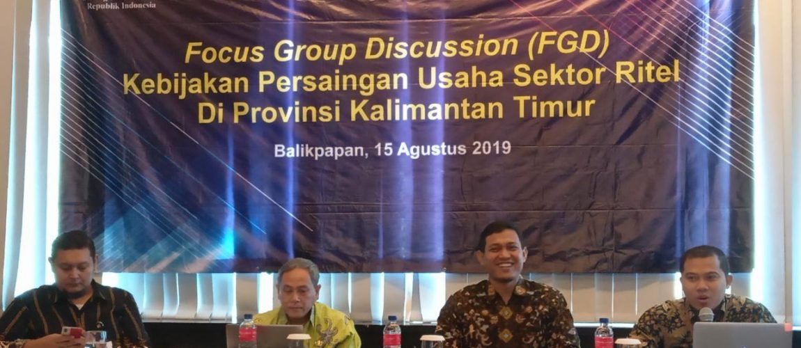 KPPU dan Kemenko Perekonomian adakan FGD Terkait Sektor Ritel di Provinsi Kalimantan Timur.