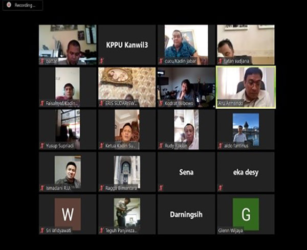 Kegiatan Webinar Kanwil III – Kadin Jabar