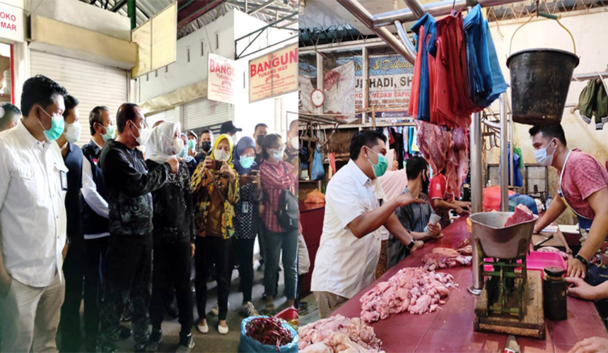 Kanwil I KPPU Bersama Pemrovsu Sidak Pasar Tradisional Kota Medan
