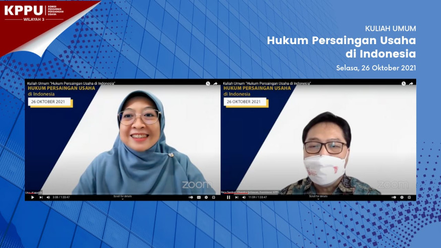 KPPU Kanwil III Adakan Kuliah Umum Hukum Persaingan Usaha di Indonesia