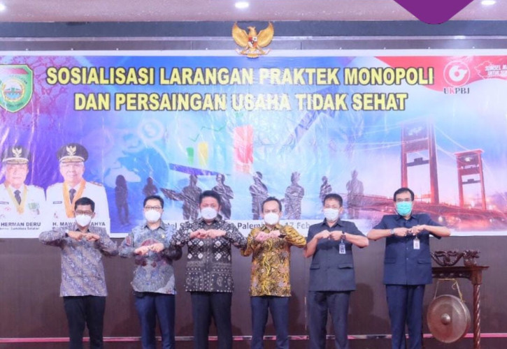 KPPU Kanwil II Bersama Pemerintah Provinsi Sumatera Selatan Menyelenggarakan Sosialisasi Hukum Persaingan Usaha