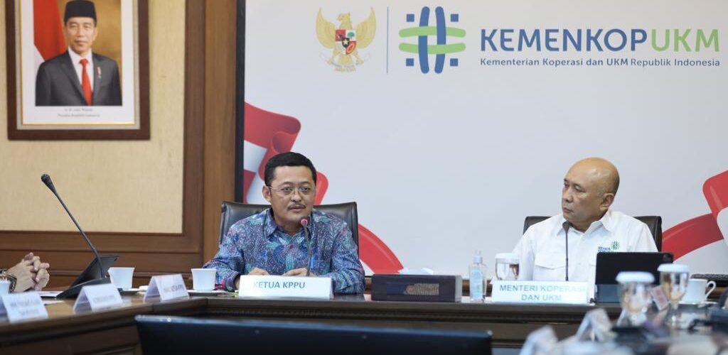 Ketua KPPU Temui Menkop UKM Diskusikan Pentingnya UU Pasar Digital