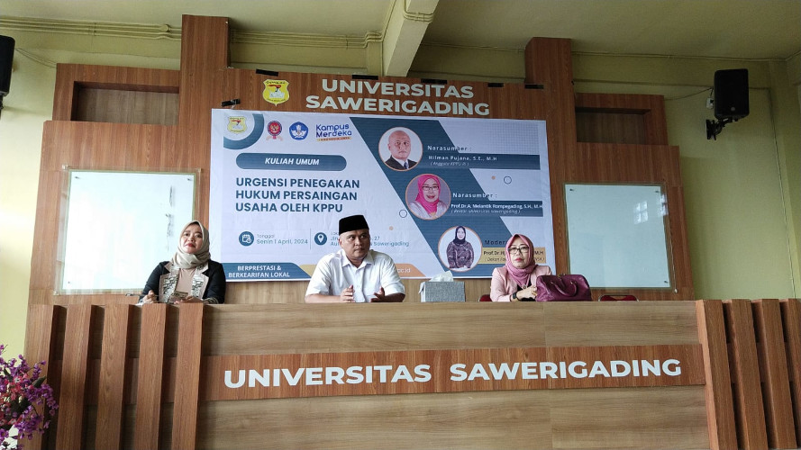 Fakultas Hukum Universitas Sawerigading Makassar Gandeng KPPU Dalam Kuliah Umum “Urgensi Hukum Persaingan Usaha oleh KPPU